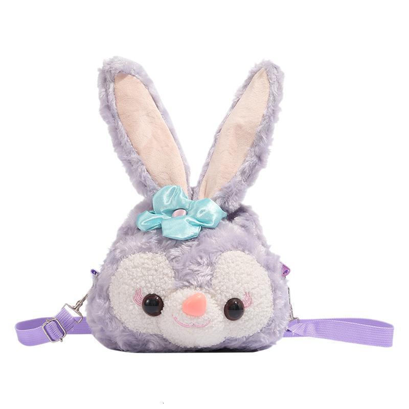 StellaLou Cartoon Cute Crossbody Ballet Bunny Plush Bag ddmymoon