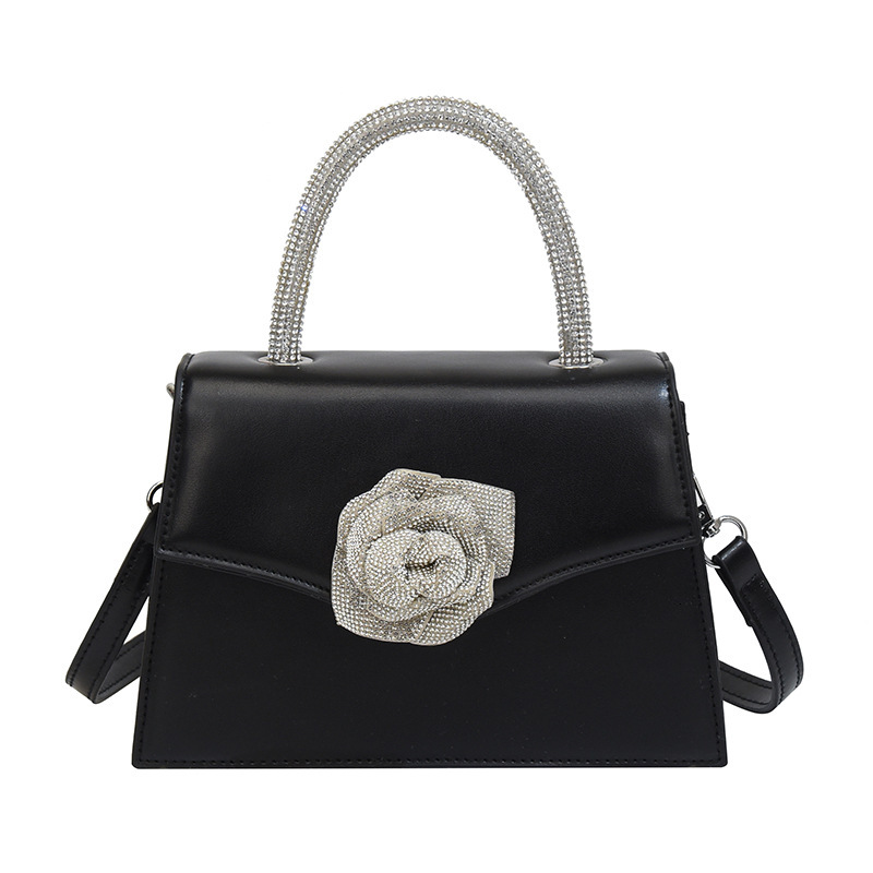 Woman Bags Luxury Bagfree Shipping Designer 2025 New Korean Fashion Chain Flower Stylish Single Shoulder Crossbody Small Square Bag