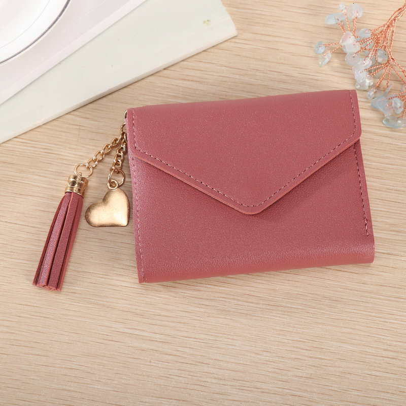 Luxury Bag New Solid Color Phone Bag Short Women's Card Holder 2025 Four Seasons Simple Versatile Coin Purse Pendant Wallet For Women