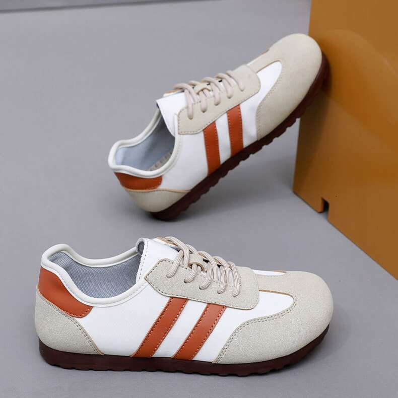 2025 Spring and Autumn New Versatile German Training Casual Fashion Slip-On Flat Soft Sole Non-Slip Women's Single Shoes