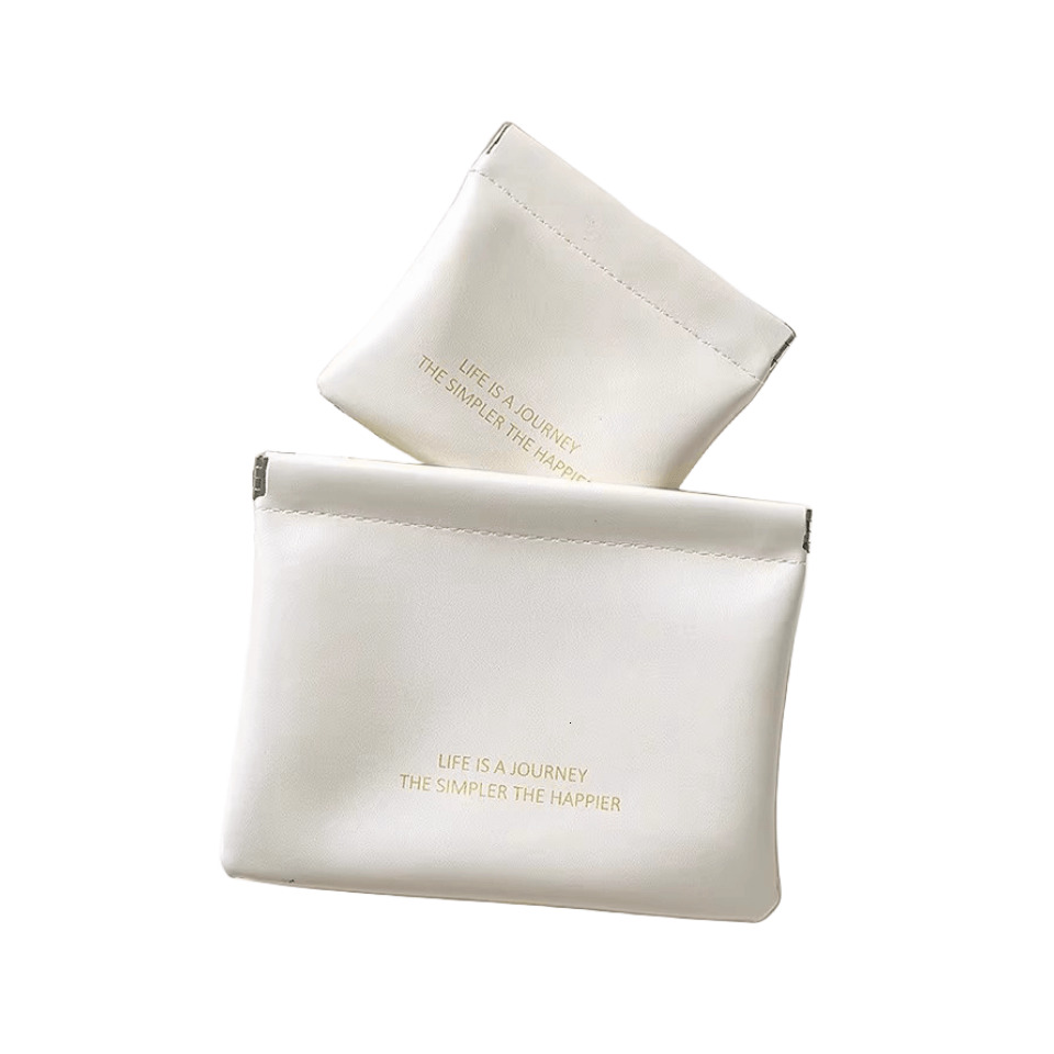 Automatic Luxury Bag Closure Portable Lipstick Makeup Bag Mini Wired Earphone Carry Bag Digital Bag Data Cable Storage Bag