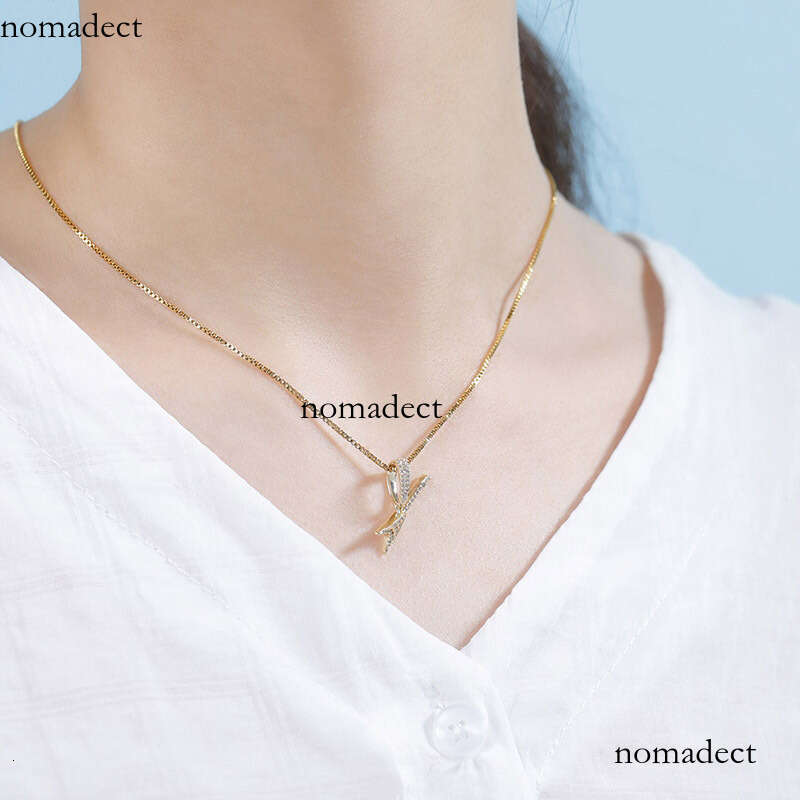 Minimalist Fashion Sier Micro Paved Moissanite chain Iron Tower Hip Hop Pendant Trendy Necklace for Women