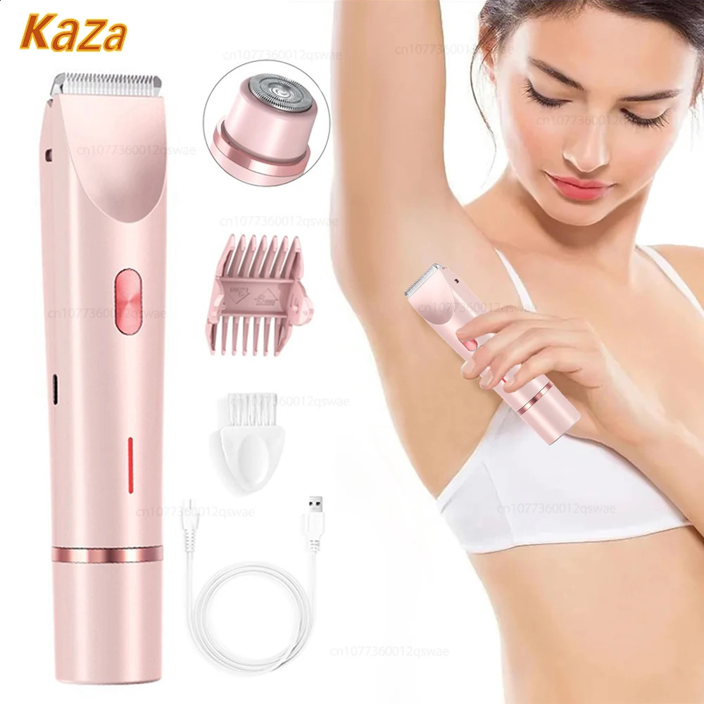 Electric Shaver for Woman Double Head Dual Purpose Female Razor Body Epilator Leg Underarm Bikini Electric Hair Remover Trimmer 250805