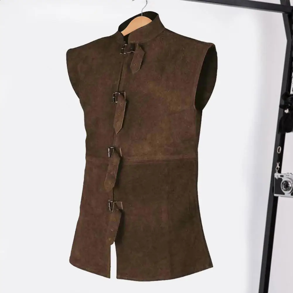 Retro Vest Renaissance Gentleman Waistcoat for Stage Performance Cosplay Costume Vintage Stand Collar Outfit Medieval 250809