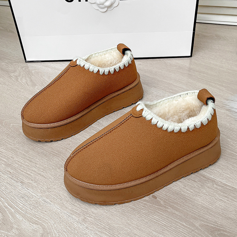 Free delivery designer woman boots Comfortable cotton boots with plush insulation snow boots short sleeved cotton shoes