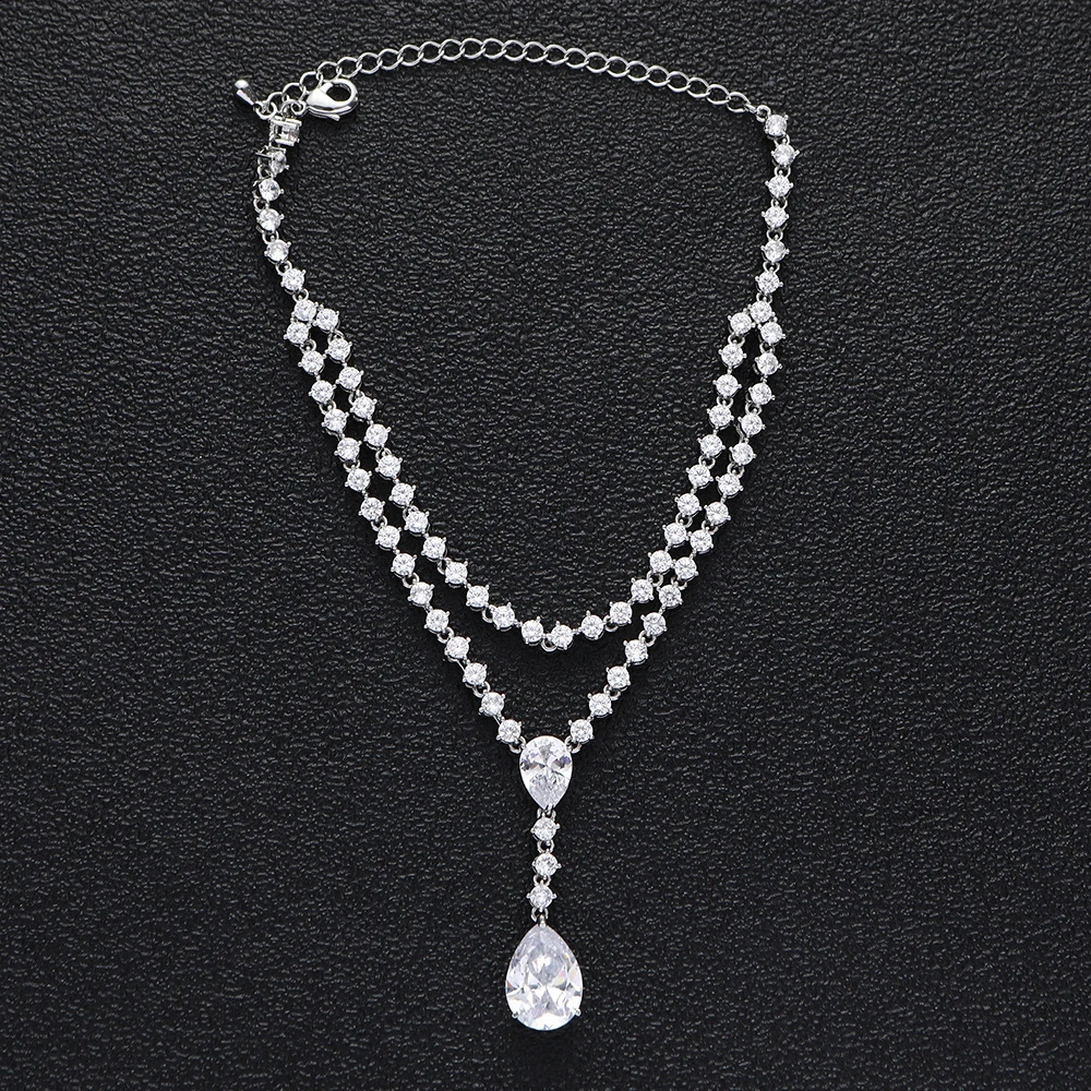 Womens Fashion Micro Pave Cubic Zirconia Chain Women Barefoot Sandals Anklet Fashion Foot Chain Jewelry HXJ004 250807