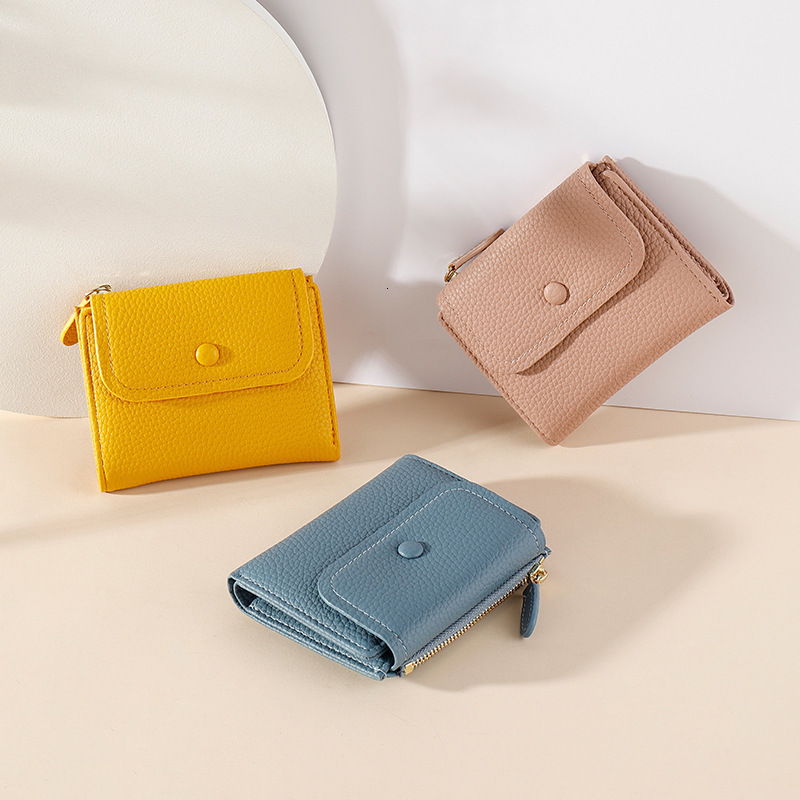 Cross-border New Zipper Coin Purse For Luxury Bag Women Creative Multi-functional Card Holder Fashion Stone Pattern Short Wallet For Ladies