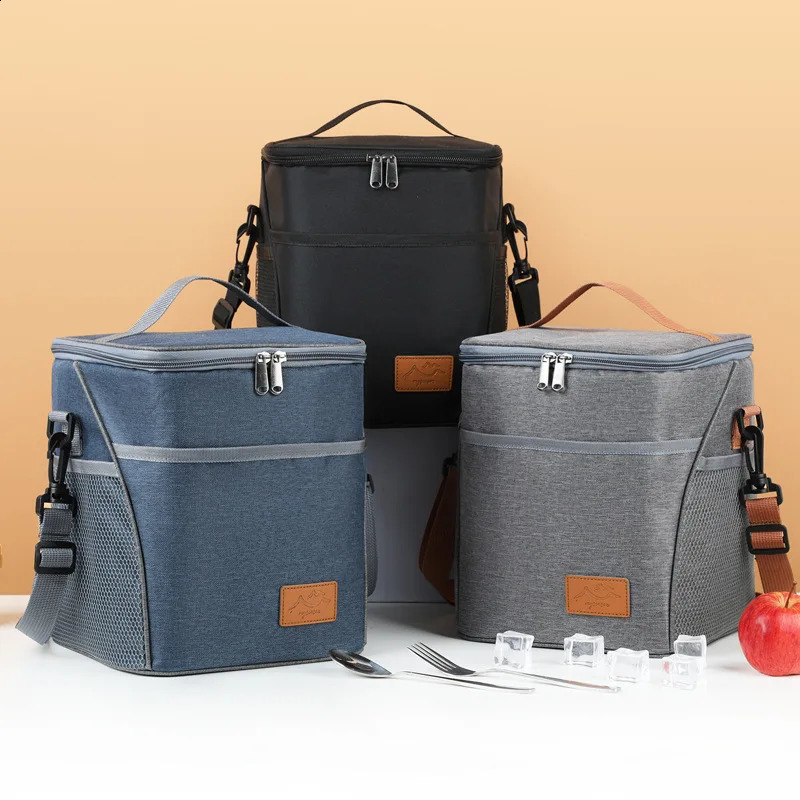 10L Heat preservation Refrigeration Bag Waterproof Foil Picnic Office Student Portable Thermal Camping Lunch Bag Dinner Ice Box 250804