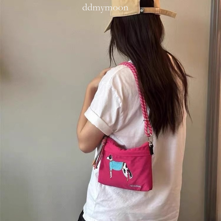 New Small Mini Crossbody Single Shoulder Sweater Dog Pattern Casual Bag ddmymoon