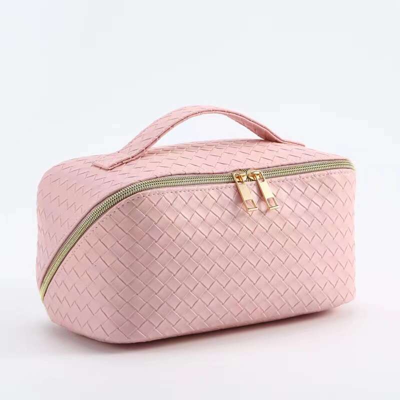 PU High Aesthetic Large Capacity Convenient Pillow Makeup Travel Toiletry Embossed Multifunctional Storage Bag