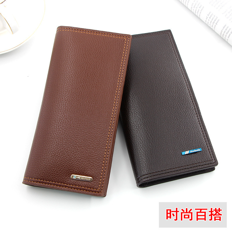 New Casual Long Men's Wallet Simple Large Capacity Men's Clutch Coin Purse Luxury Bag Card Holder Money Clip