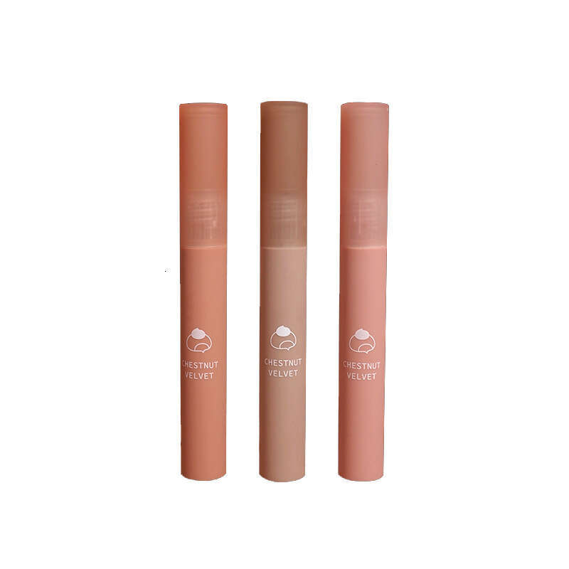 DAIMANPU Internet Celebrity Style Chestnut Transparent Matte Velvet Orange Brown Lipstick High Brightening Lip Gloss Free shipping Free shipping