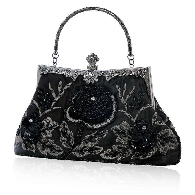 Bead Embroidery Women Evening Dias Shell Lady Small Day Clutches Party Dinner Bag Wedding Bridal Pearl Handbags Purse