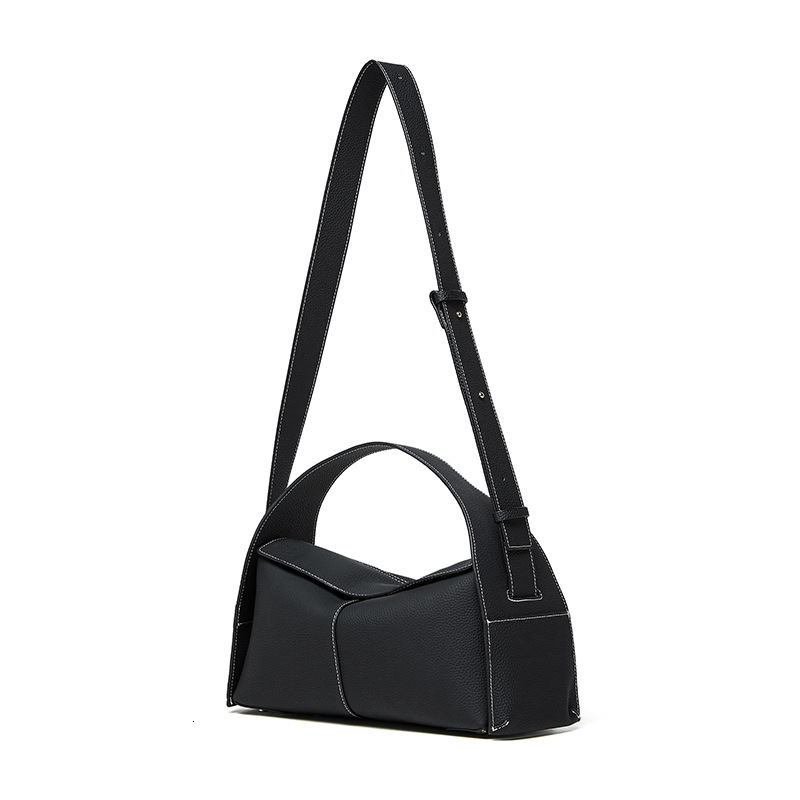 Spring Summer New Top Layer Cowhide Detachable Handbag Ear Hanging Series Eaves Single Shoulder Crossbody Genuine Leather Women's Bag