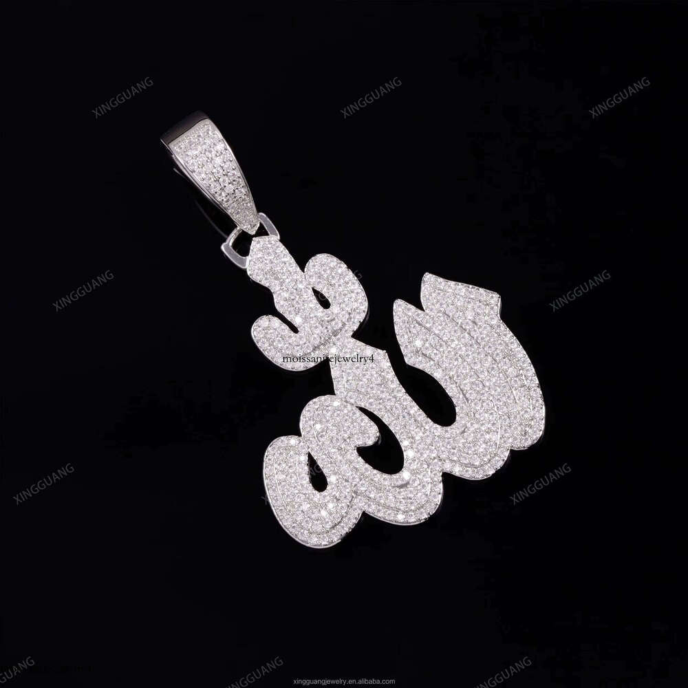 XG New Arrived Moidaanite Pass Dia test Real Sier CRA VVS Moissanite Fashion Fine Jewelry Pendant