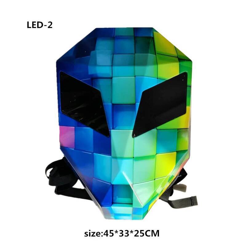 LED Backpack Motorcycle helmet bag Riding equipment waterproof multi-functional luminous backpacks School Bag Back Pack Plecak high-quality