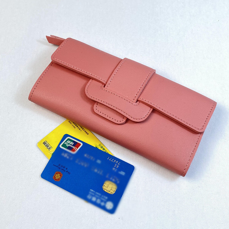 New Women's Wallet Luxury Bag Korean Style Trendy Fashion Lychee Pattern Zipper Wallet Candy Color Wholesale Multifunctional Clutch