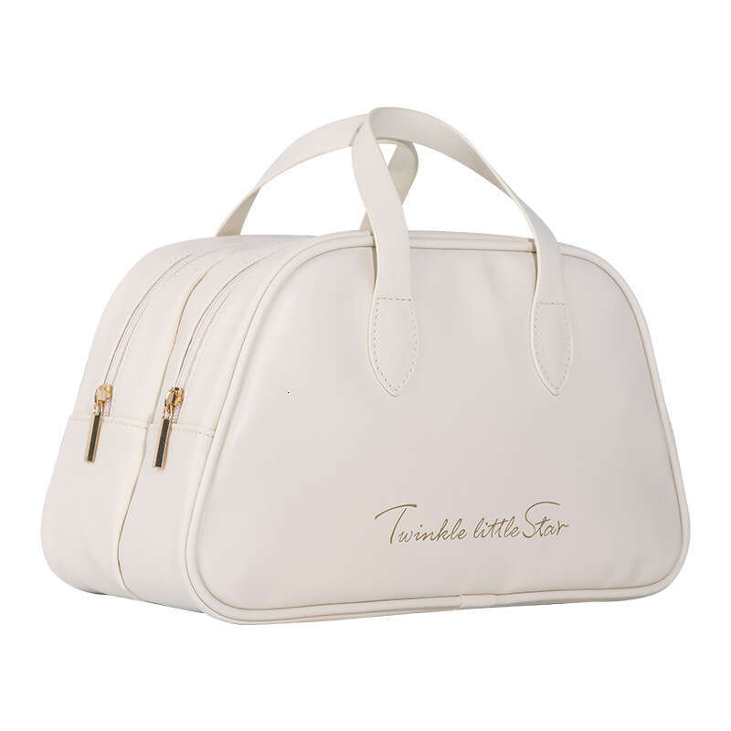 New Double-Layer Portable Makeup Organizer Fashion PU Skincare Storage Handheld Enhancing Beauty Toiletry Bag