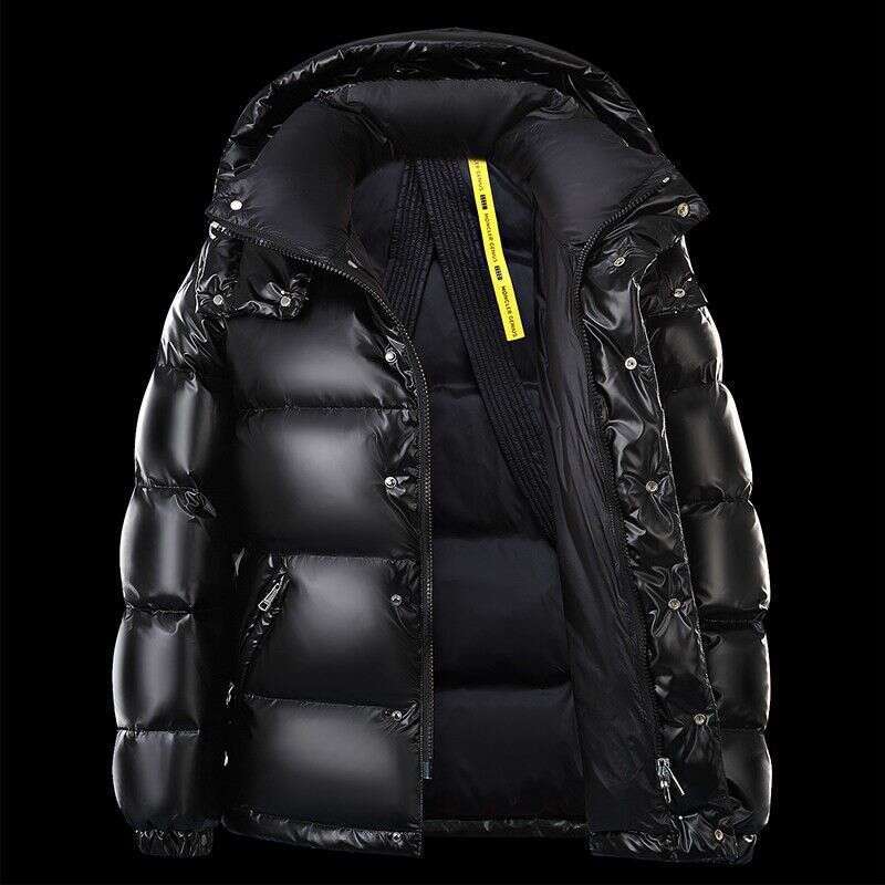 Clothing Bright Coat Men's Short Winter Couple Hooded Thick Warm Jacket