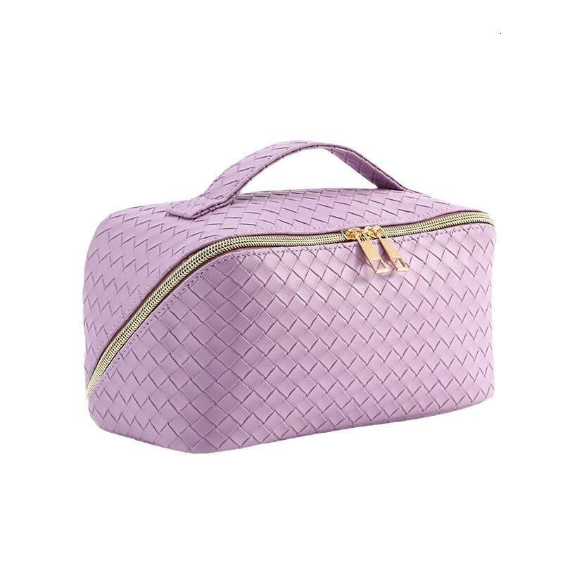 PU High Aesthetic Large Capacity Convenient Pillow Makeup Travel Toiletry Embossed Multifunctional Storage Bag