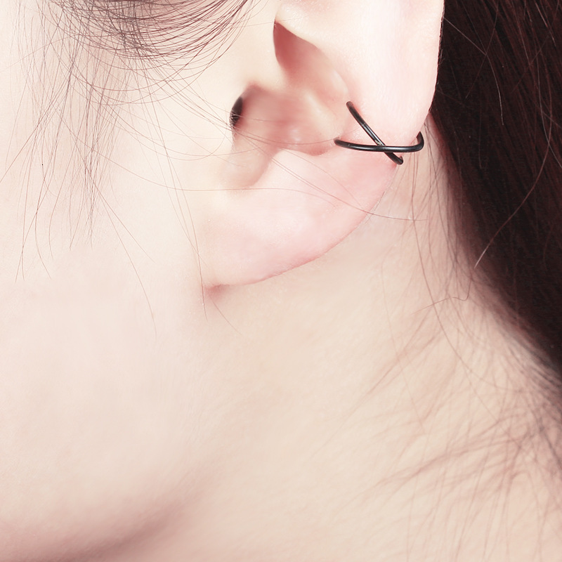 Ins Style Double Layer Non-Pierced Clips For Women, Unique And Creative Design, Simple Cuffs, Ear Accessories
