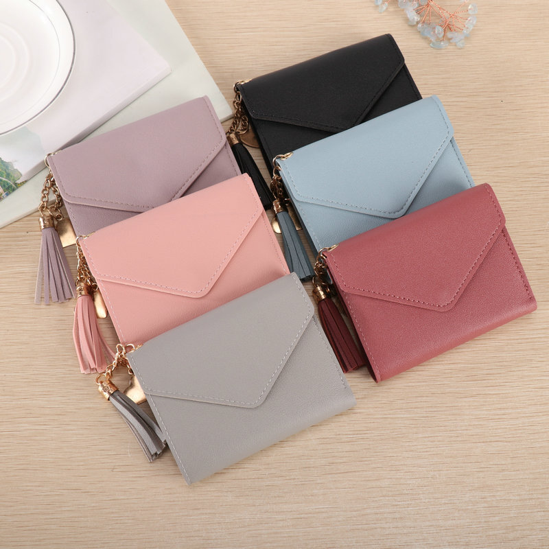 Luxury Bag New Solid Color Phone Bag Short Women's Card Holder 2025 Four Seasons Simple Versatile Coin Purse Pendant Wallet For Women