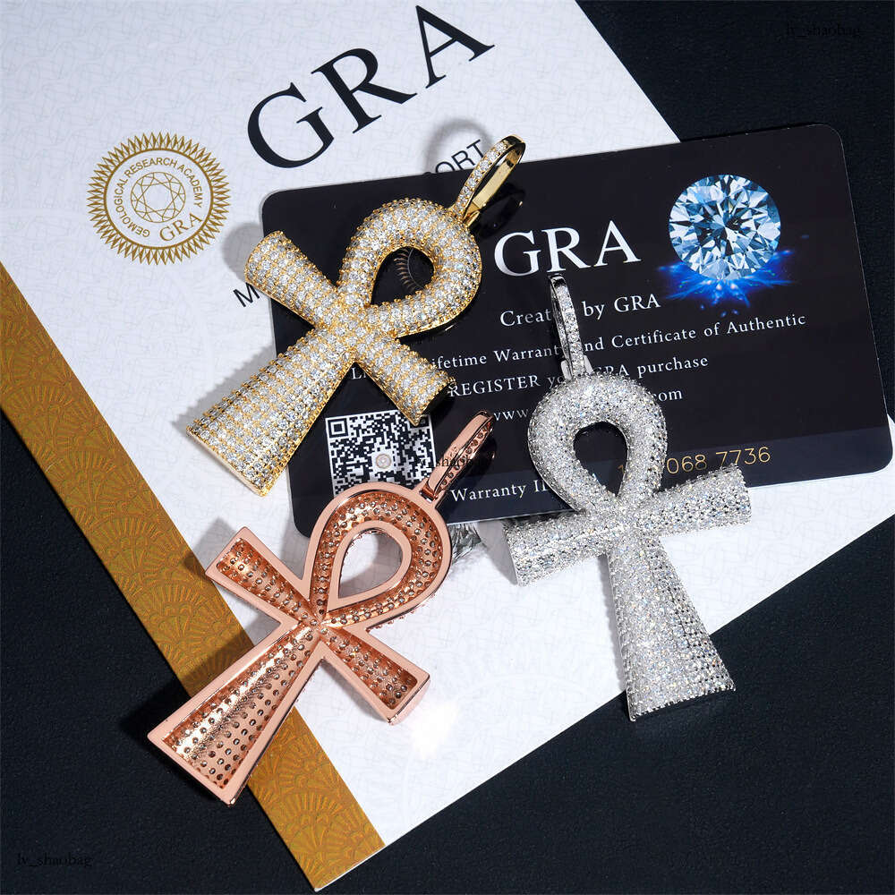 New Style Jewelry Full Dia Hip-Hop Men's Cuban Chain Fashion Personality Irregular Cross Pendant