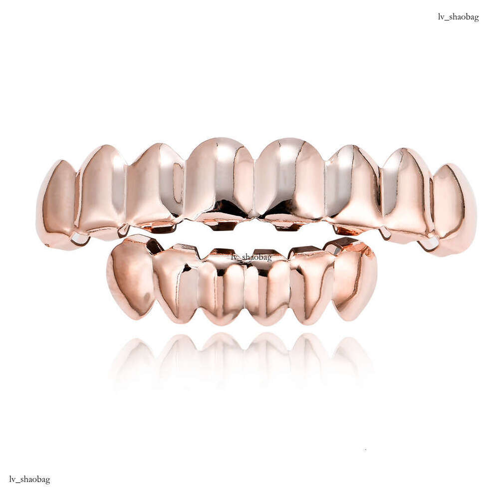 Hip Hop Plated 8 Gold Halloween Teeth Grillz Accessories