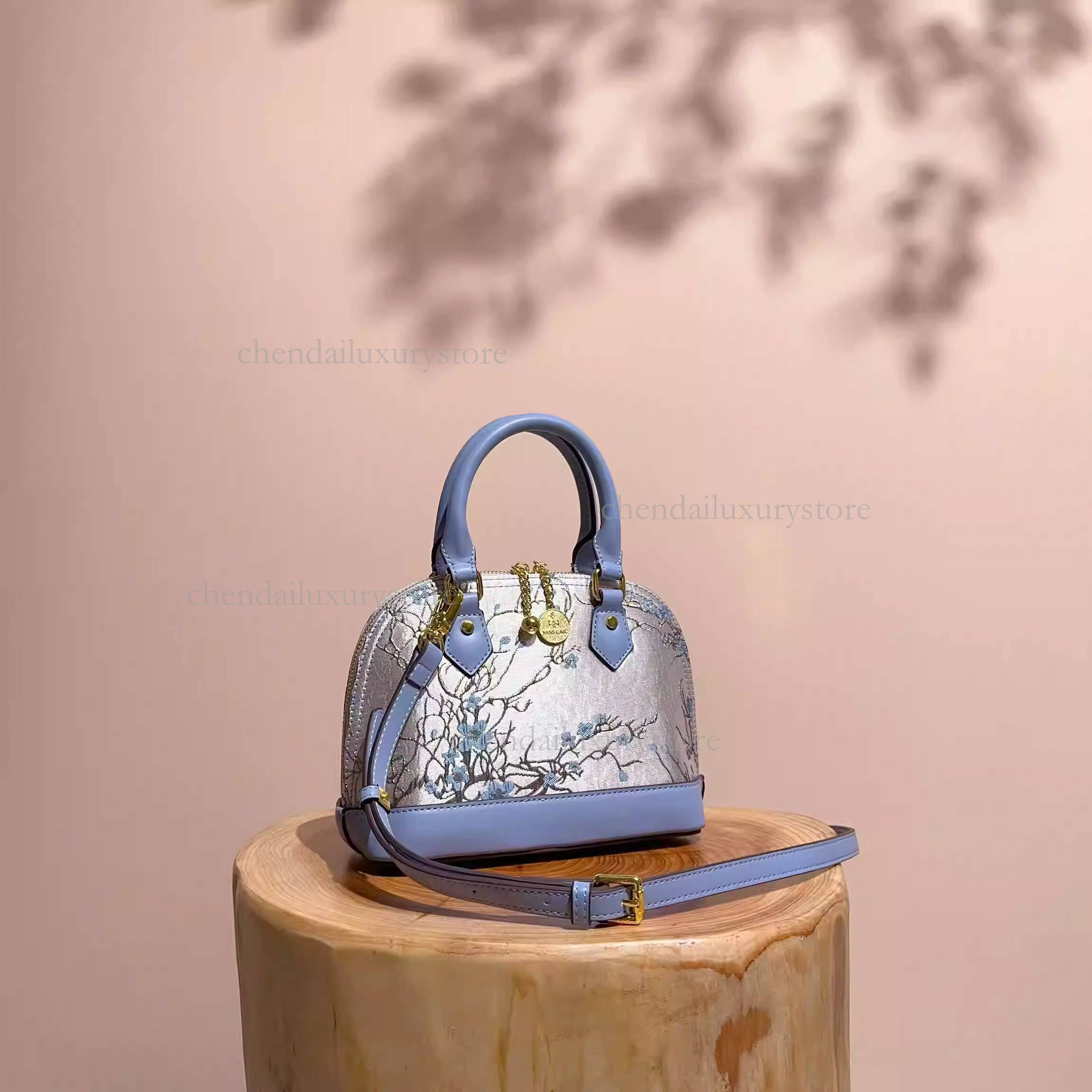 Free Shipping Designer New Chinese Plant Embroidery Shell Bag Handbag Luxury Niche High-end Crossbody Bag Phone Bag