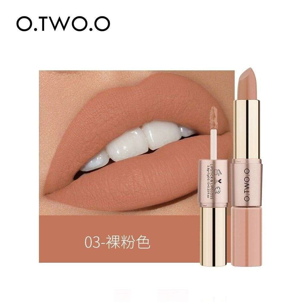 otwoo Wind Double-Ended Lip Glaze Lipstick Long-Lasting Sweat-Proof Waterproof Matte Non-Drying Smooth Texture Free shipping