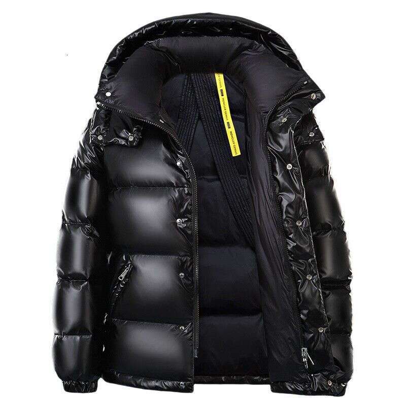 Clothing Bright Coat Men's Short Winter Couple Hooded Thick Warm Jacket