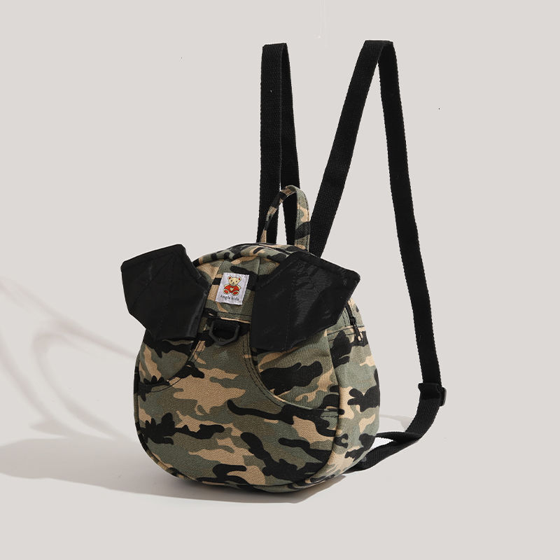 2025 New Japanese and Korean Style Camouflage Wing Bag Little Devil Backpack for Women ddmymoon