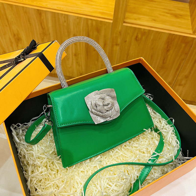 Woman Bags Luxury Bagfree Shipping Designer 2025 New Korean Fashion Chain Flower Stylish Single Shoulder Crossbody Small Square Bag