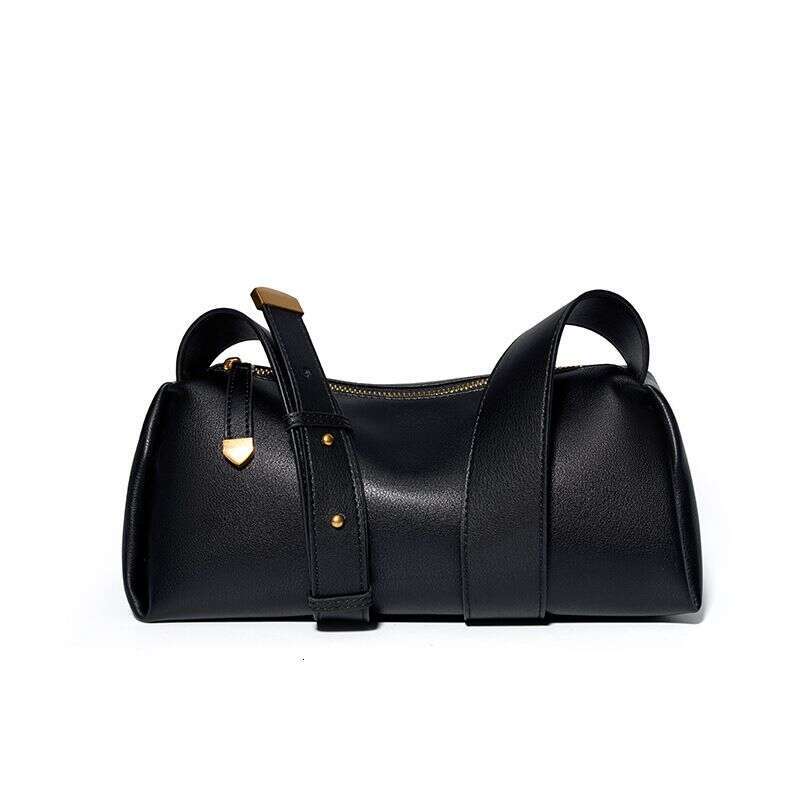 Black New Genuine High-end Feeling, French Sticky Armpit Bag, Summer Soft Leather Women's Bag