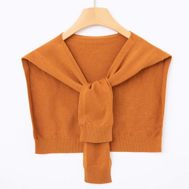 K1632 Candy-colored shawl for women, spring and autumn outerwear, solid color knitted shawl scarf, shoulder pad cape, air-conditioned room waistcoat t