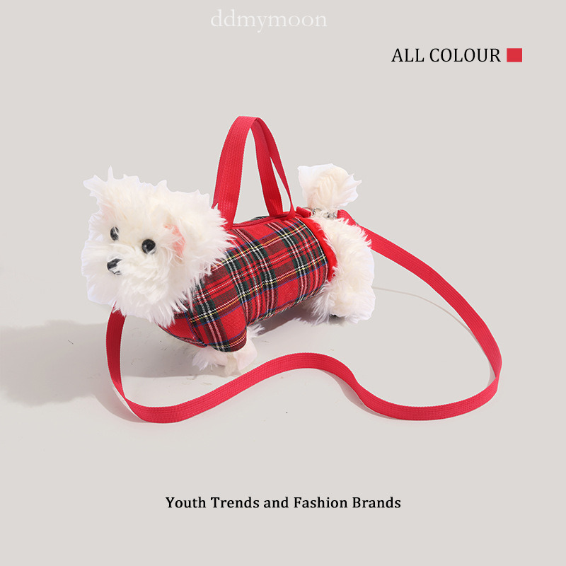 Cute Plush Puppy Niche Super Popular Outing Handheld Crossbody Fashionable Shoulder Bag ddmymoon