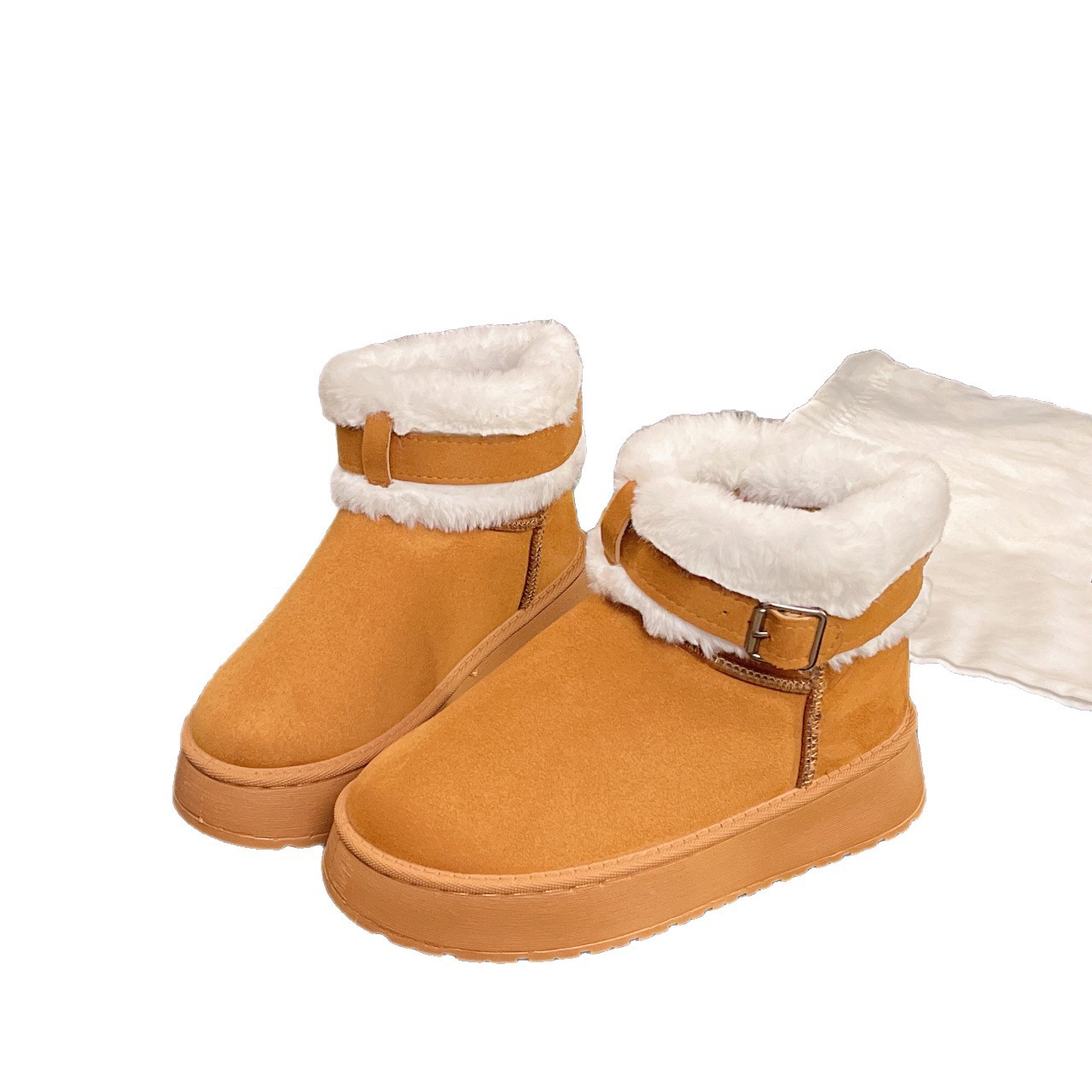 new Free delivery designer woman boots Cotton boots with added fur thickened warm boots outdoor cotton shoes