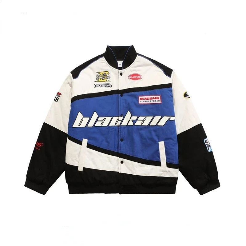 Vintage Racing Jacket Women Oversized Korean Streetwear Motorcycle Hip Hop Motorcycle Jackets Female Matching Baseball 250806