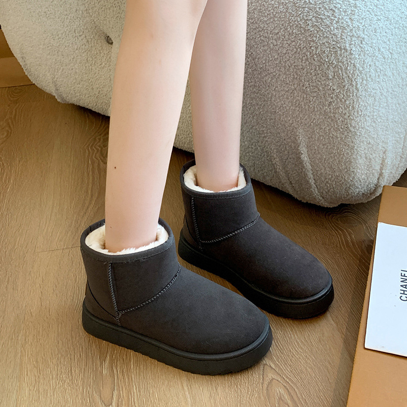Free delivery designer woman boots Snow boots with fleece short boots anti slip wear resistant and warm