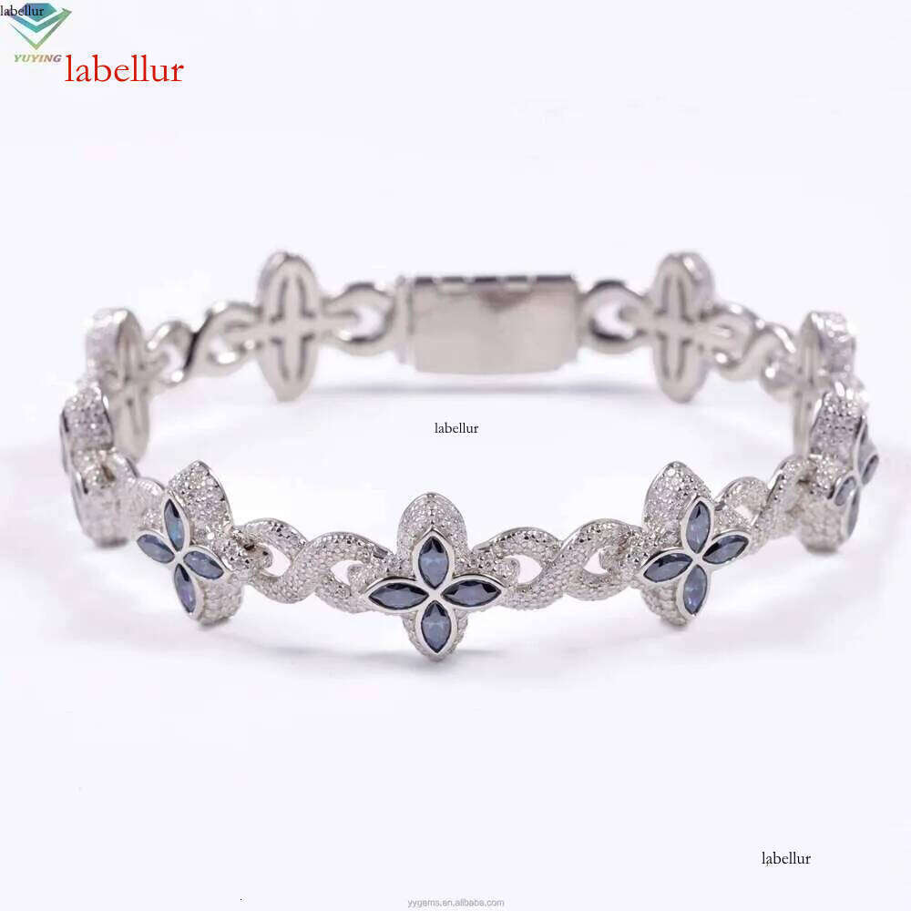 Fashion Design Infinite Link Passes Tester S Color Marquise Silica Clover Cuban Bracelet