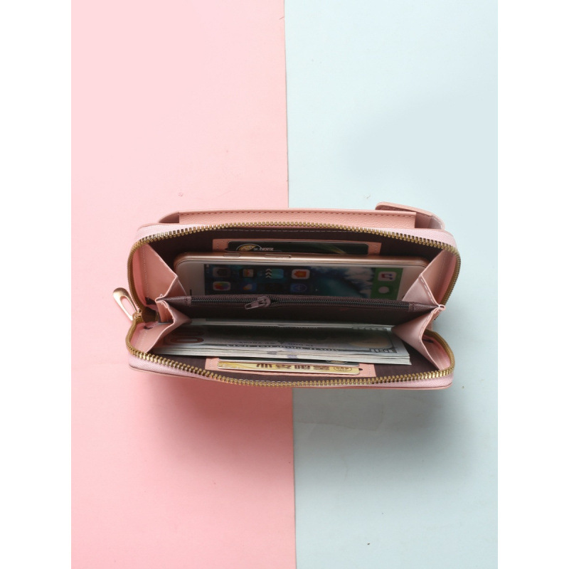 Solid Color Mini Bag Korean Version 2025 New Vertical Phone Bag Women's Luxury Bag Casual Shoulder Crossbody Bag Coin Purse Bag