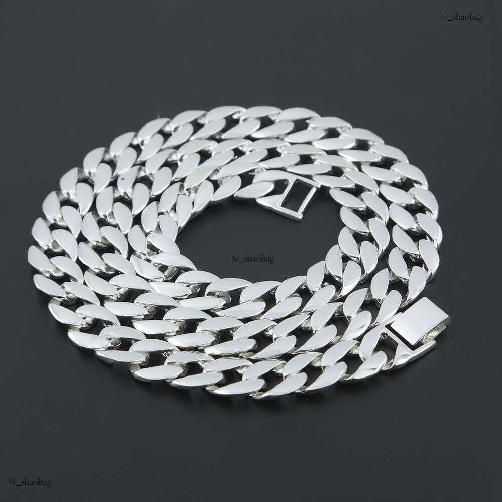 Trendy Brand Simple Fashion Chain Personality Hip-Hop Gold-Plated Smooth Miami Necklace Cuban Bracelet