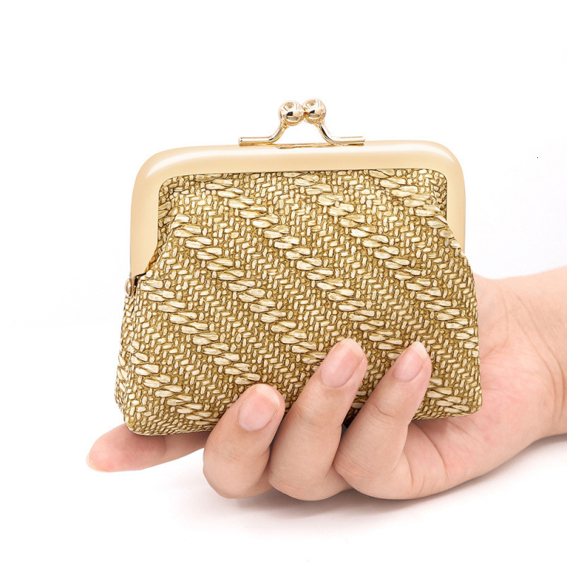 New Portable Simple Mini Coin Purse Clip Bag Clutch Key Bag Earphone Bag Card Luxury Bag Holder Lipstick Bag
