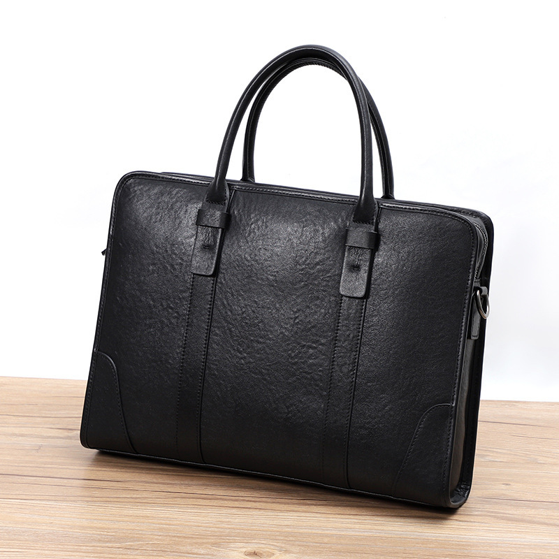 2024 New Genuine Leather Men's Handbag Luxury Bagfree Shipping Designer Top Layer Cowhide Men's Single Shoulder Crossbody Bag Fashion Briefc