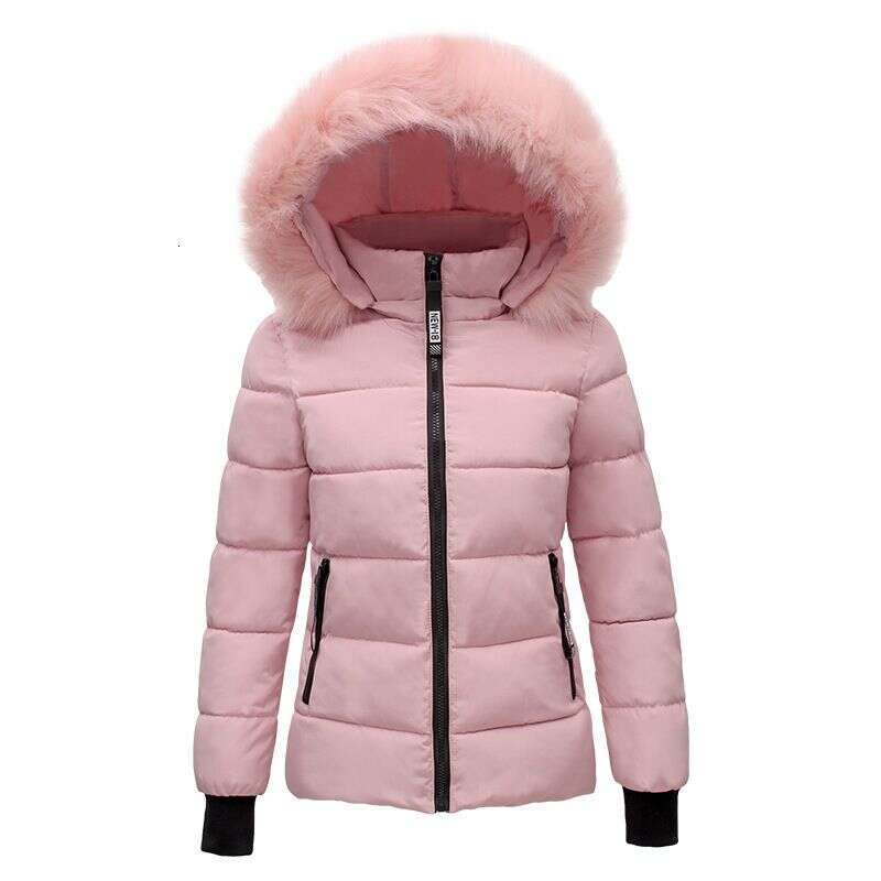 Women's Clothing winter student short down large fur collar college style thickened cotton coat