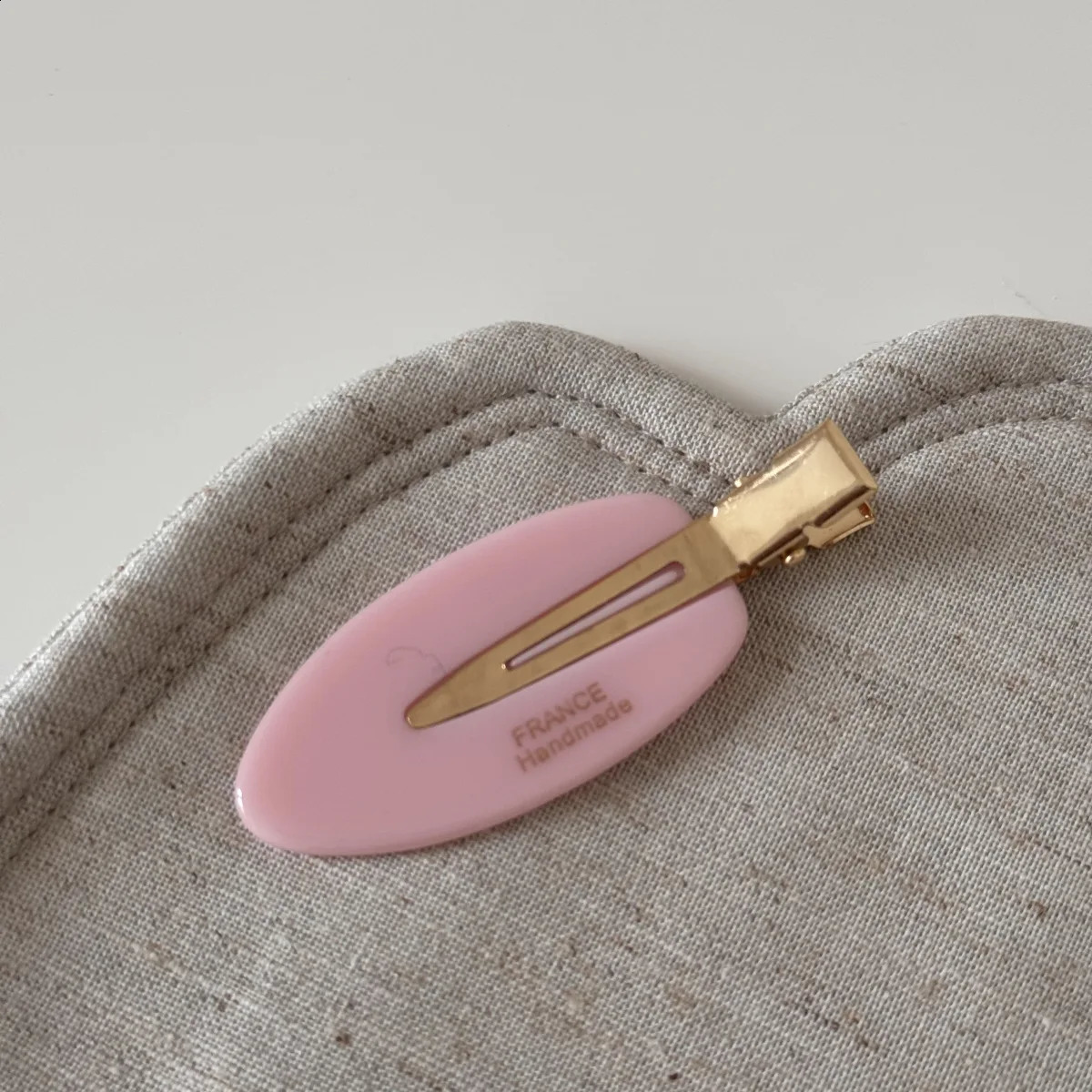 2pcs/bag Sweet Seamless Hair Clips Oval Plaid Letter Bangs Hairpin Women Girls Fashion Broken Hair Clip Edge Duckbill Style Clip 250807
