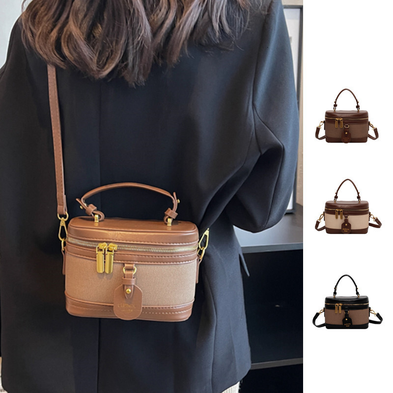 2025 New High-end Niche Design Box Luxury Bag Bag Handbag Trendy Single Shoulder Crossbody Bucket Bag Designer Bag Women's Bag