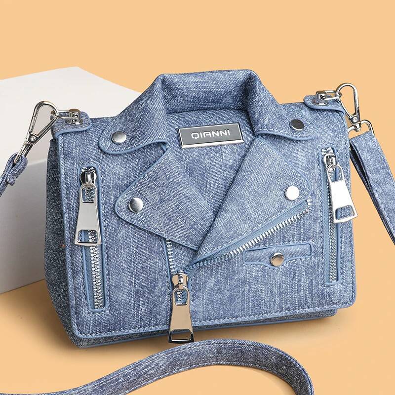 Denim Cotton Handbag Designer Ladies Purses High Quality Shoulder Bag Brand Women Sac Female Crossbody Bags 2025