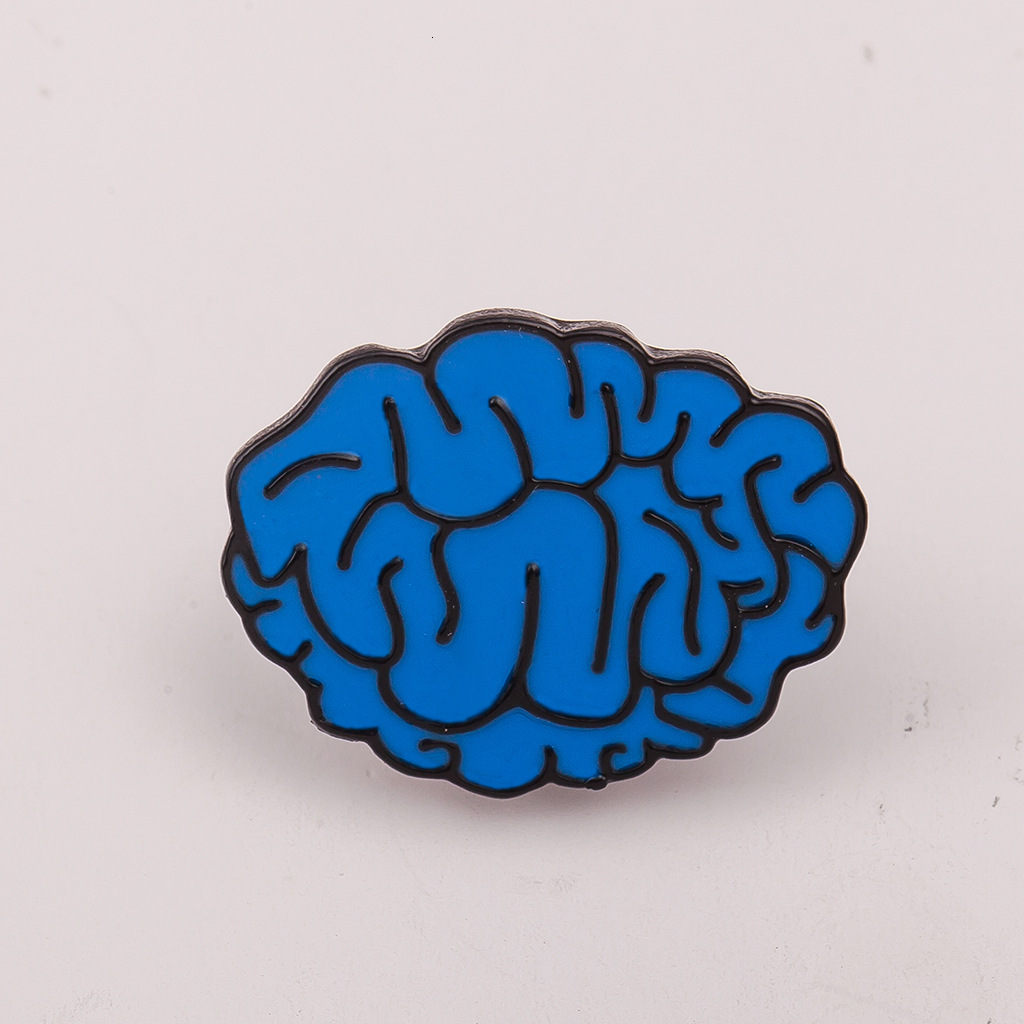 Japanese And Korean Colorful Oil Drop Human Organ Brain Eyes Teeth Brooches Accessories