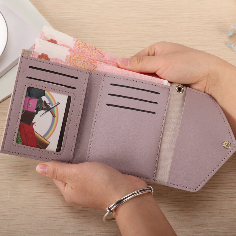 Luxury Bag New Solid Color Phone Bag Short Women's Card Holder 2025 Four Seasons Simple Versatile Coin Purse Pendant Wallet For Women